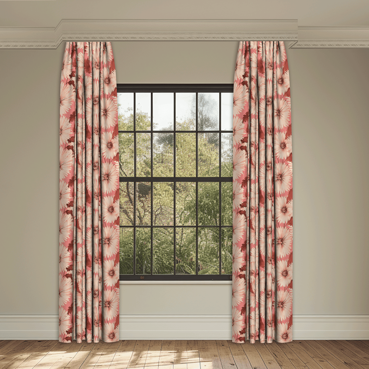 Shiloh Carnation Made to Measure Curtains
