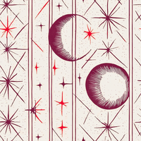 The Moon and Me Burgundy