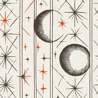 Atlanta Fabrics The moon and Me Onyx Fabric | Atlanta Fabrics