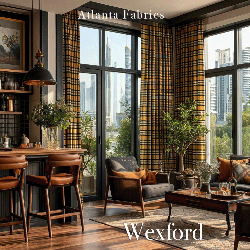 Atlanta Fabrics Wingate Navy Fabric | Atlanta Fabrics