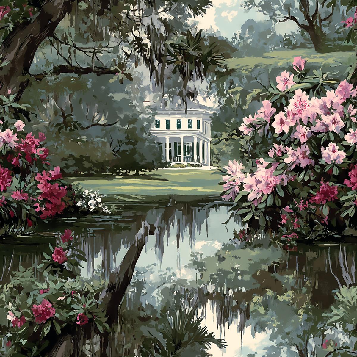 Atlanta Fabrics Witte Plantation Sky Fabric | Atlanta Fabrics