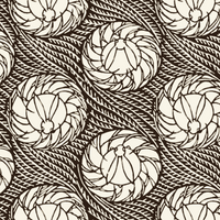 Woodblock Bunnies Brown