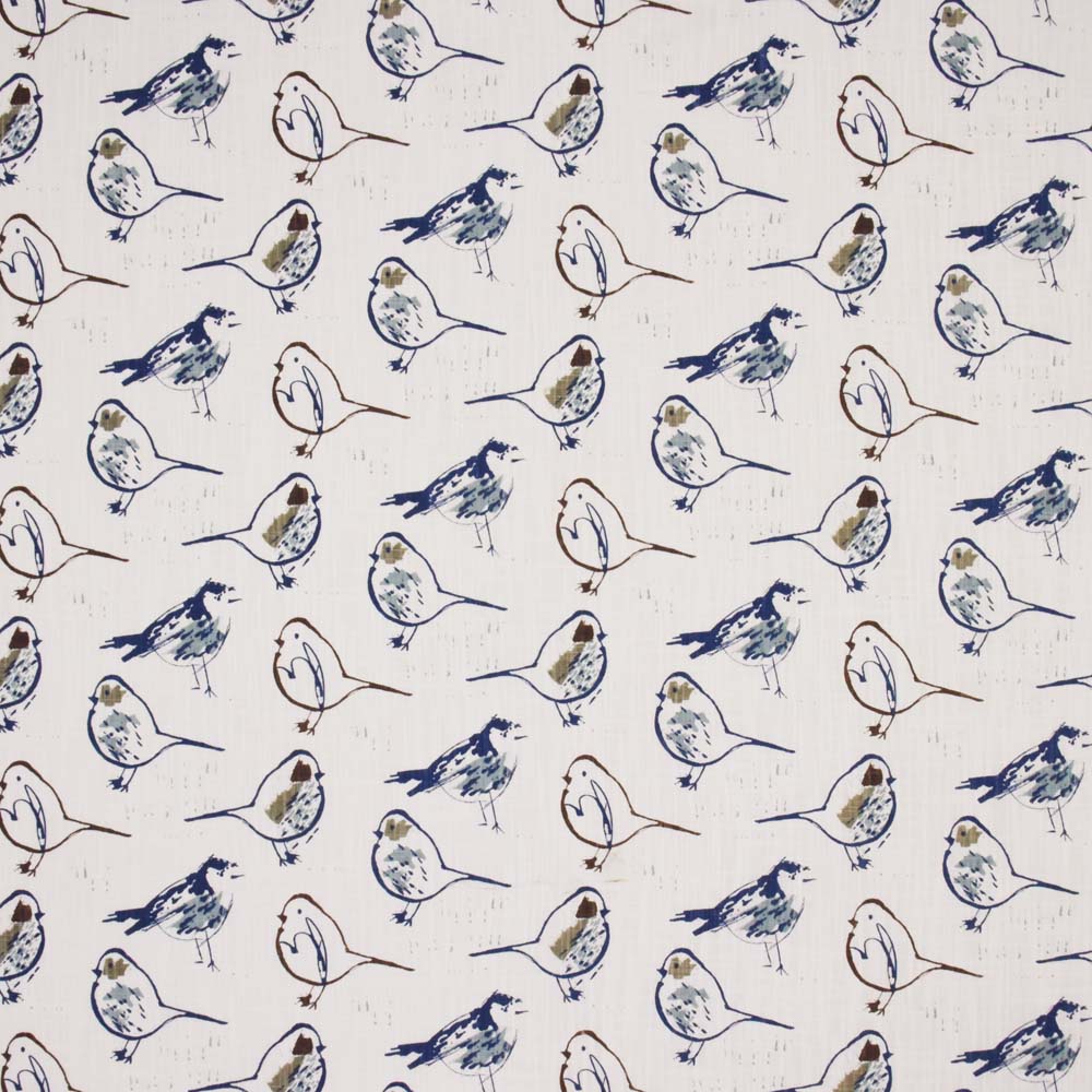 Carole Bird Bath Regal Blue Fabric | Atlanta Fabrics