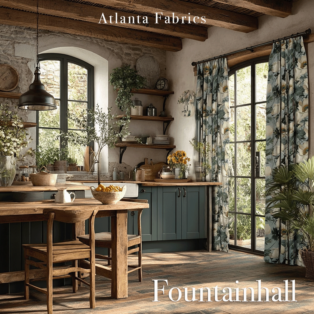 Atlanta Fabrics Fountainhall Parsley Fabric | Atlanta Fabrics