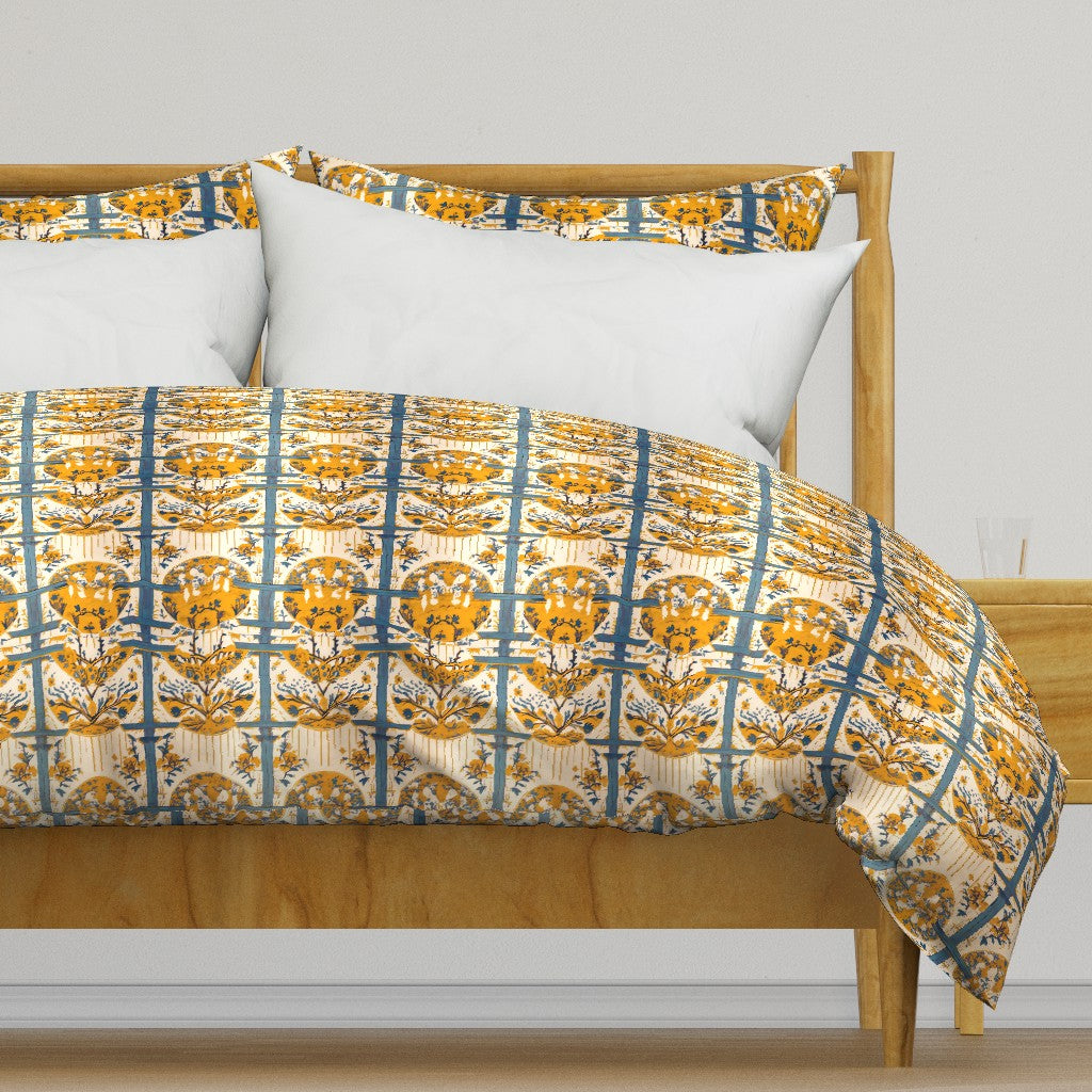 Atlanta Fabrics Torii Gate Blue Fabric | Atlanta Fabrics