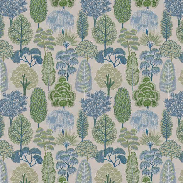 BASSETT MCNAB 7858 Topiary 1 Breeze Fabric | Atlanta Fabrics