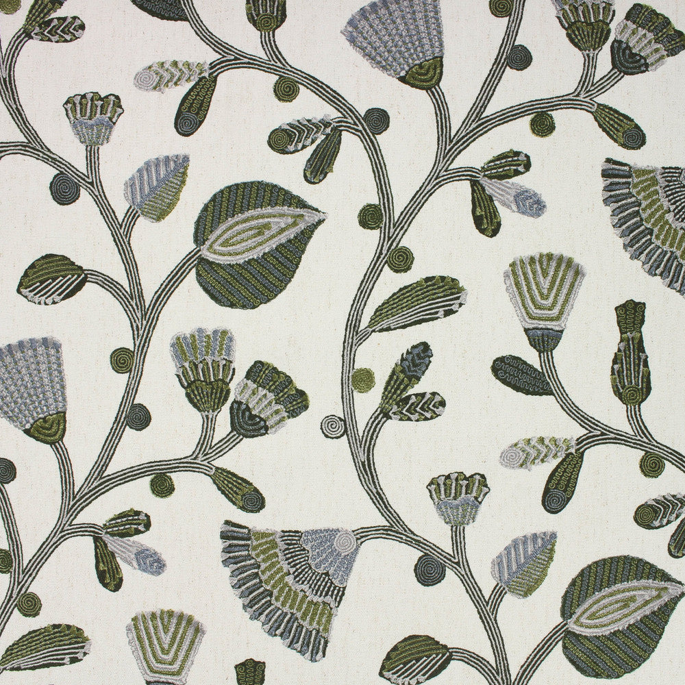 Richloom ROSABEL-PESTO Fabric | Atlanta Fabrics