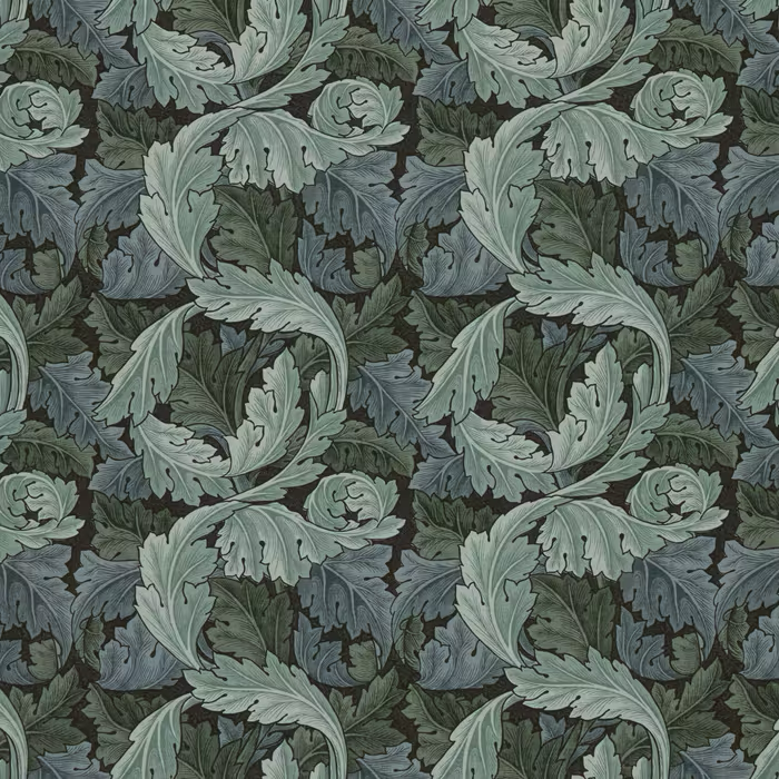 William Morris At Home 7859 ACANTHUS 3 INK Fabric | Atlanta Fabrics