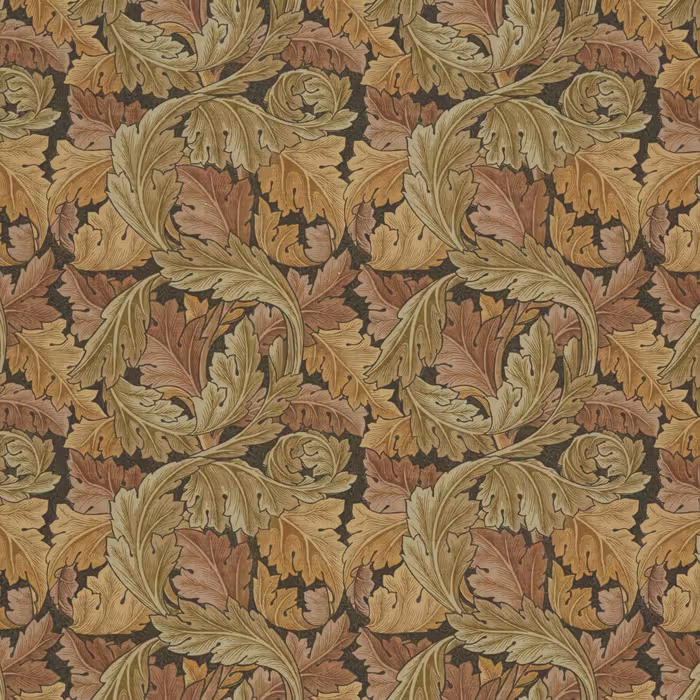 William Morris At Home 7859 ACANTHUS 1 HENNA Fabric | Atlanta Fabrics
