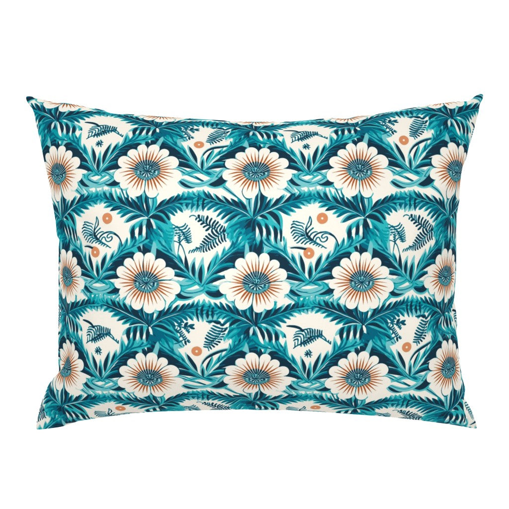 Atlanta Fabrics Curtis Aqua Fabric | Atlanta Fabrics