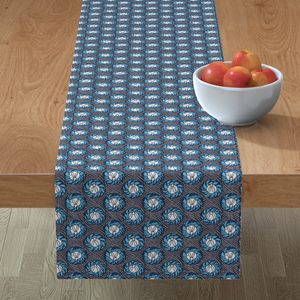 Woodblock Bunnies Blue