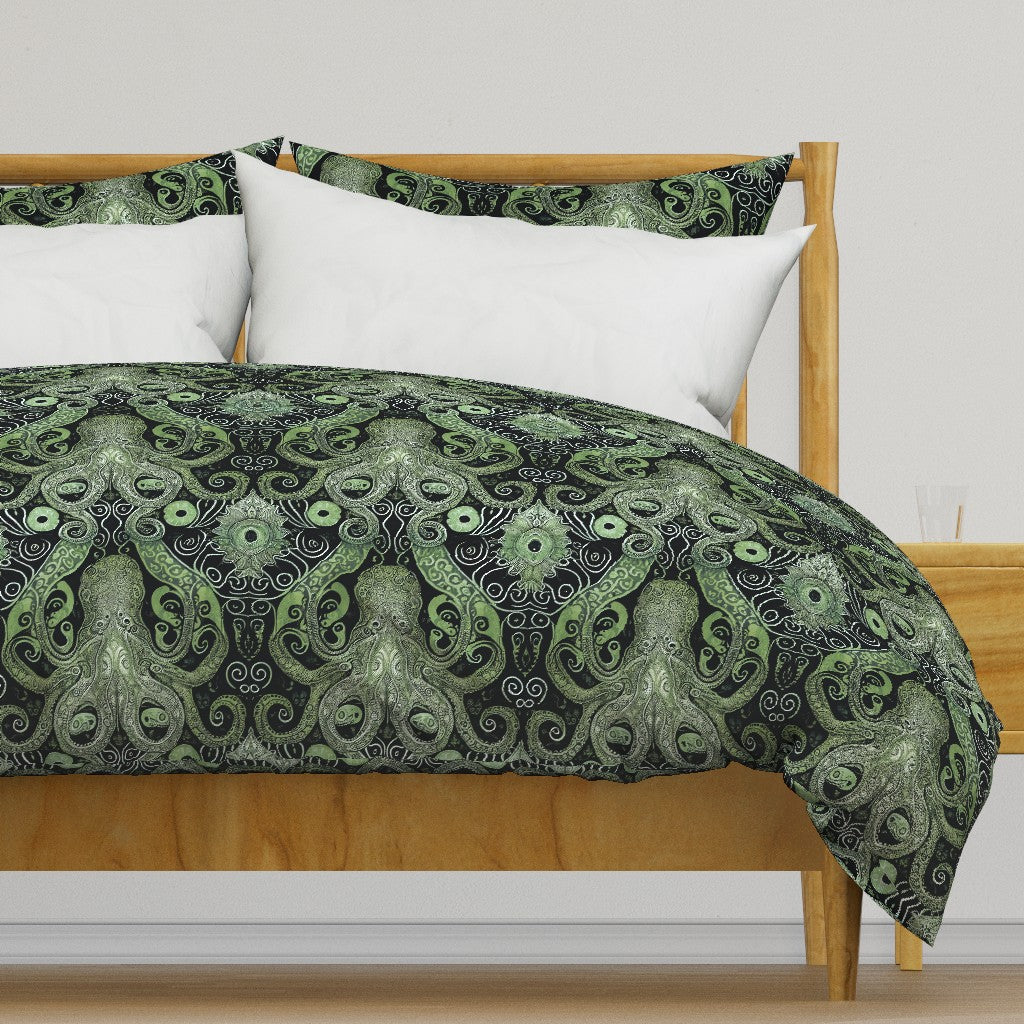 Atlanta Fabrics Octopus Green Fabric | Atlanta Fabrics