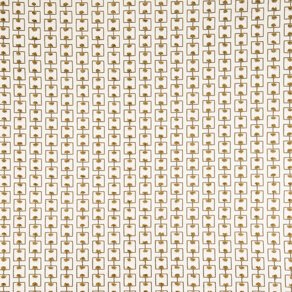 Carole Breakthrough Ochre Fabric | Atlanta Fabrics