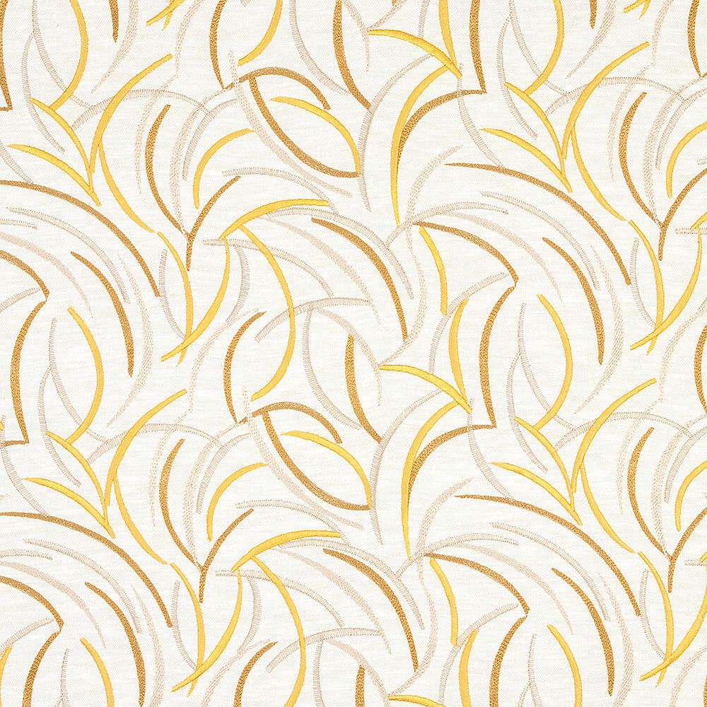 Carole Social Affair Golden Fabric | Atlanta Fabrics