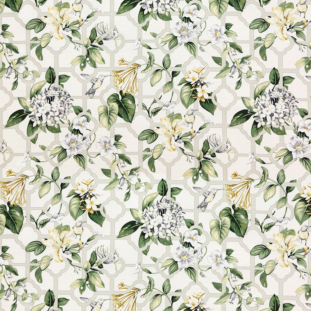 Carole Bird Trellis Garden Fabric | Atlanta Fabrics