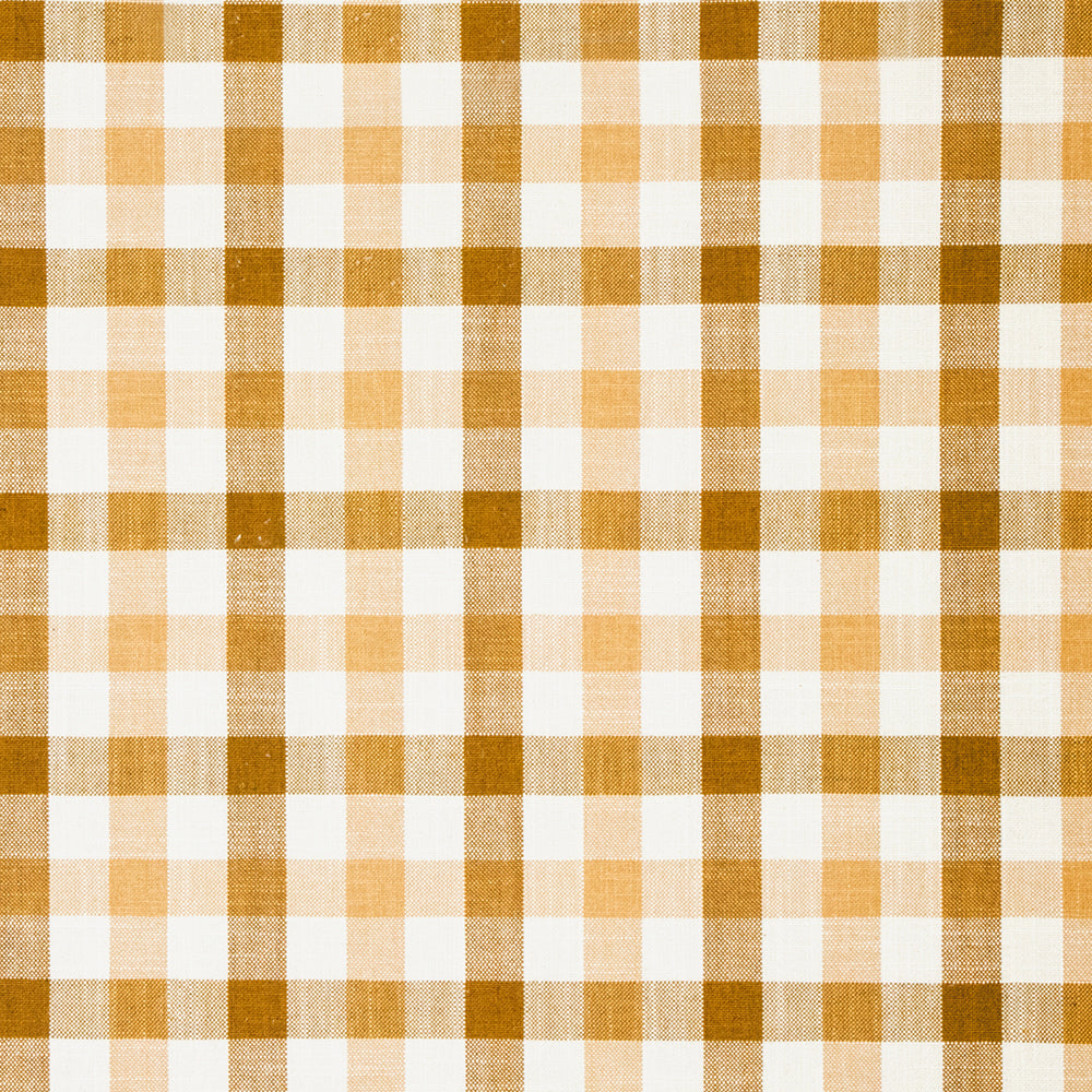Carole Check Honey Fabric | Atlanta Fabrics