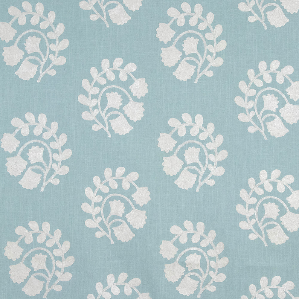 Carole Giant Leap Robins Egg Fabric | Atlanta Fabrics