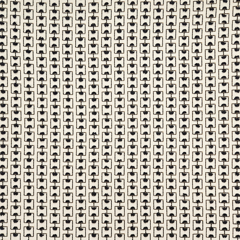 Carole Breakthrough Black Fabric | Atlanta Fabrics