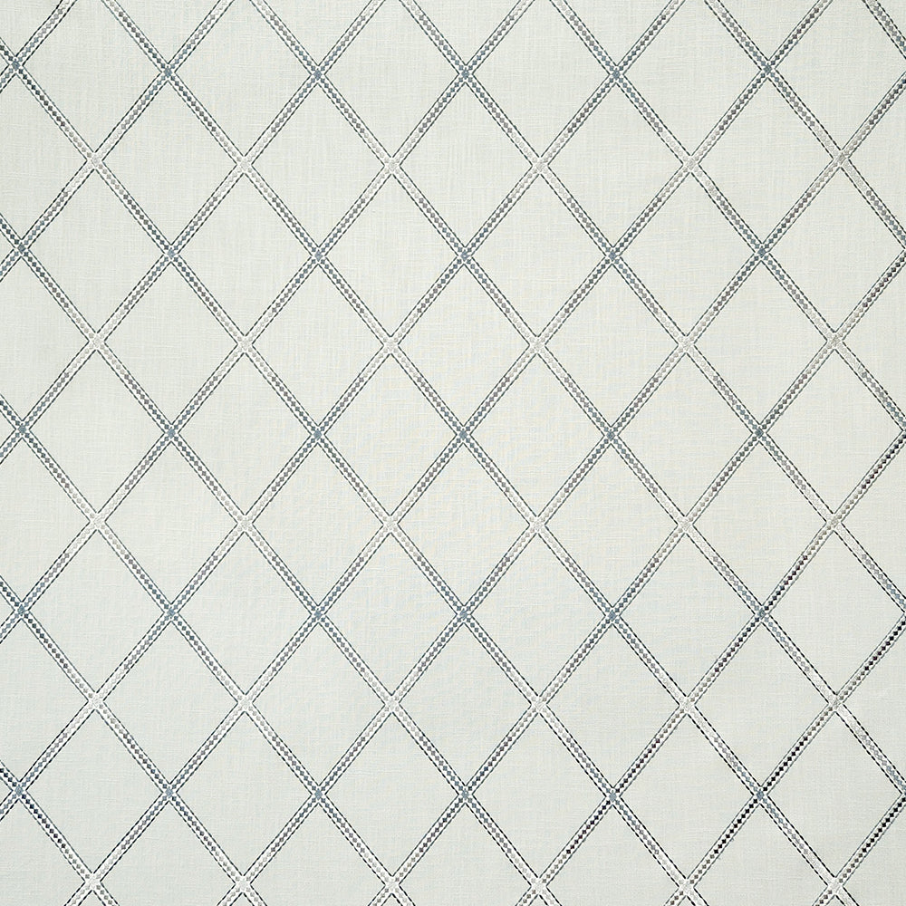 Carole Diamond Array Slate Fabric | Atlanta Fabrics