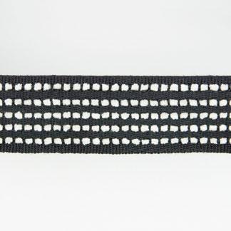 41228 CHENILLE STRIPE TAP ONYX - Atlanta Fabrics