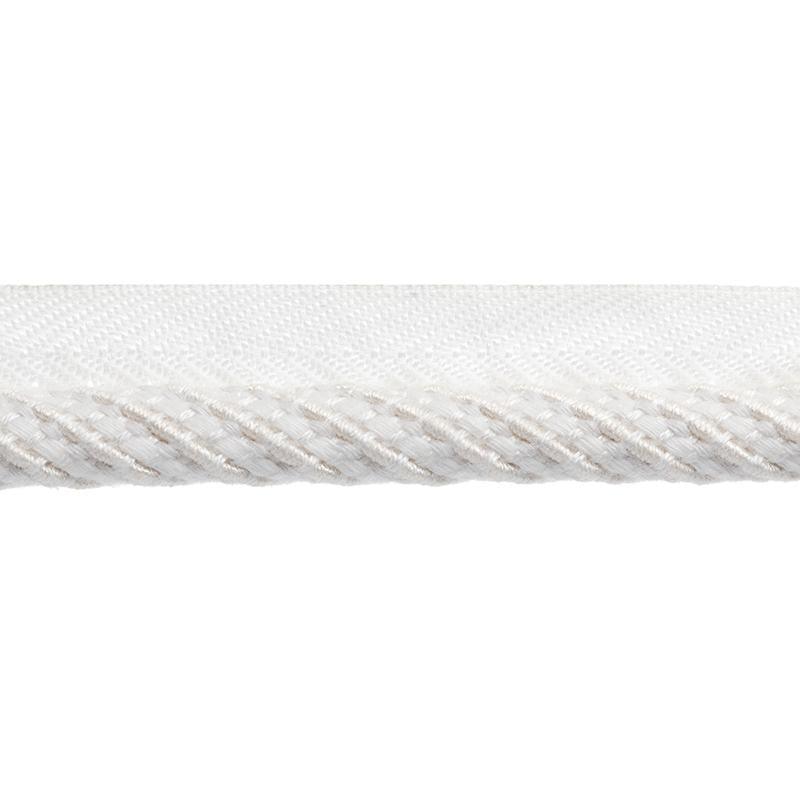 Carole 41241 Lip Cord 3/8" White Trim | Atlanta Fabrics