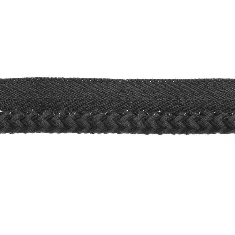 Carole 41242 Lip Cord 1/4" Black Trim | Atlanta Fabrics
