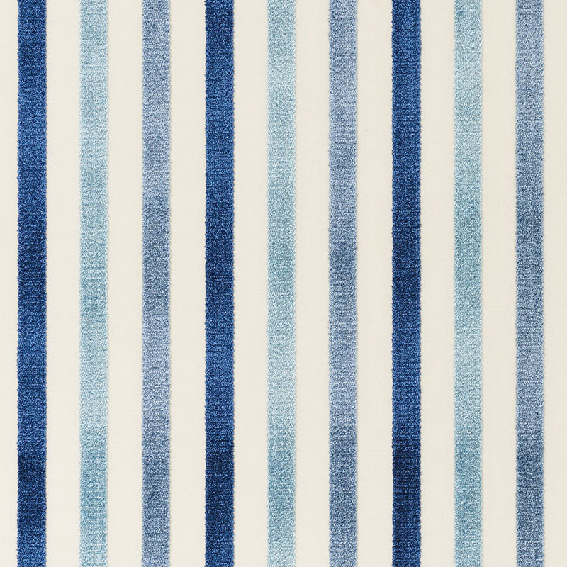 French Blue Pinstripe Fabric Swatch