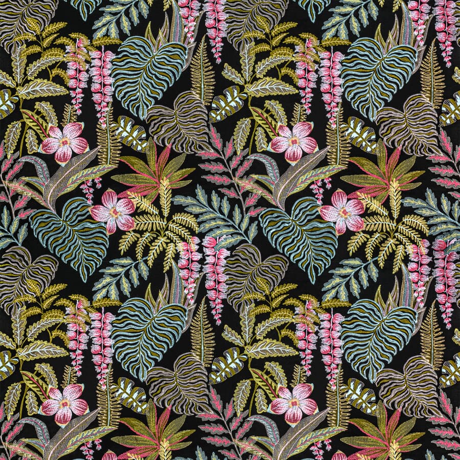 BASSETT MCNAB 7806-10 TROPICALE BLACK Fabric | Atlanta Fabrics