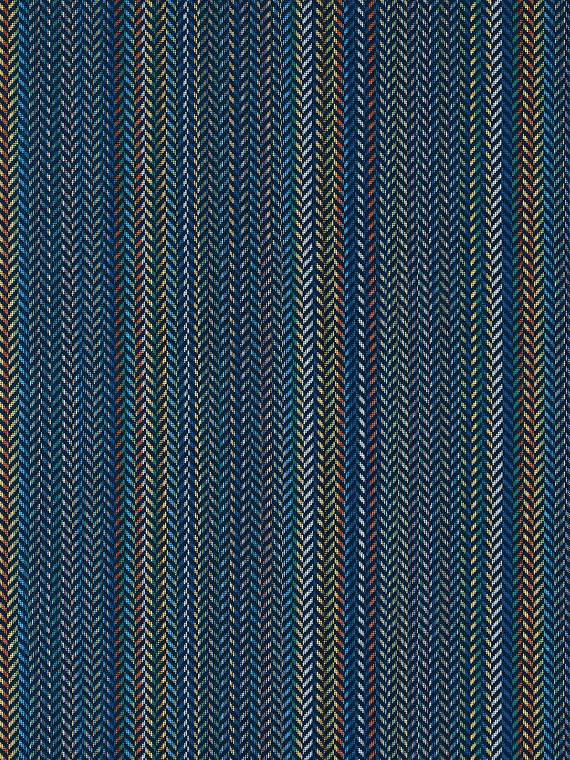 ARROW STRIPE COBALT - Atlanta Fabrics