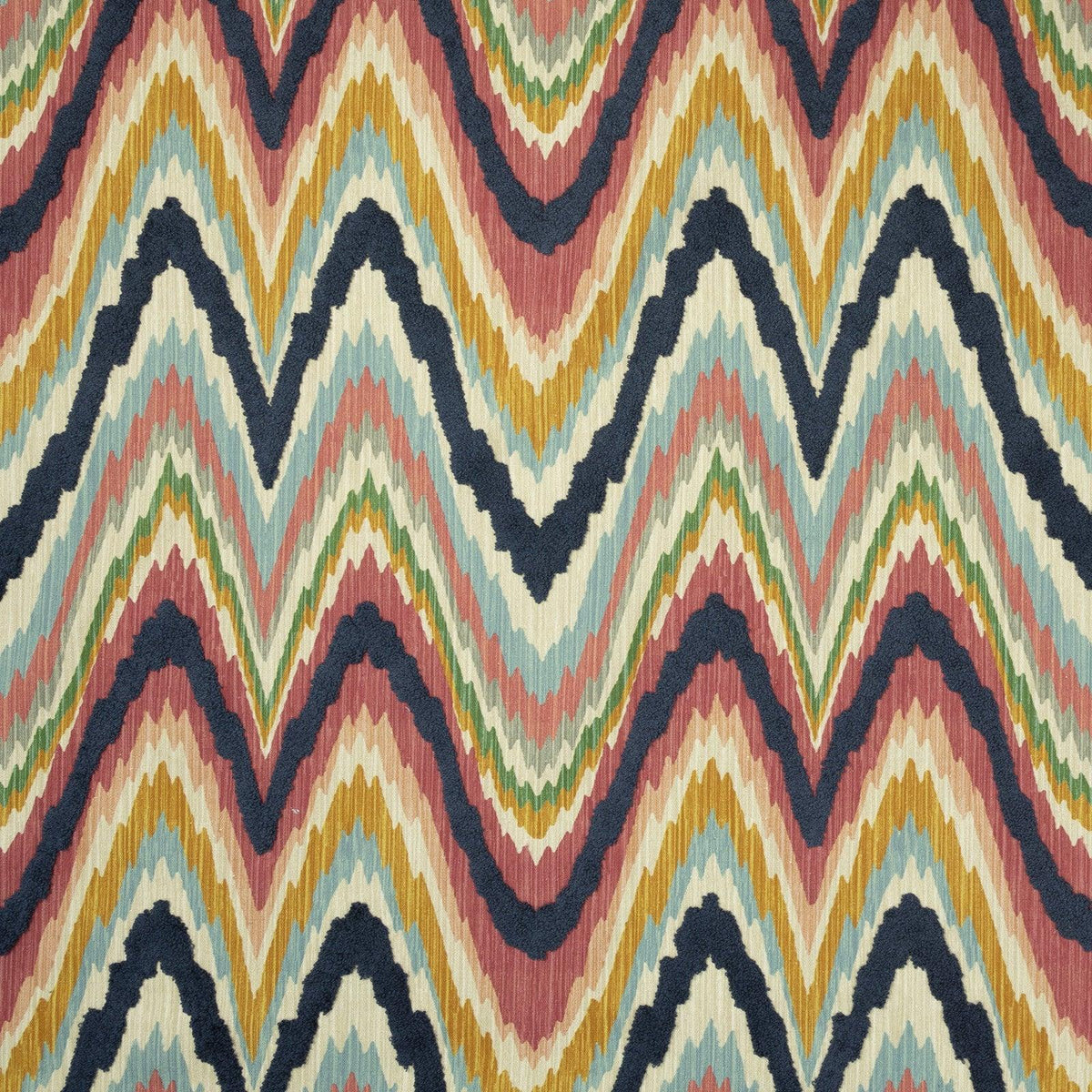 Mitchell Fabrics Azuki Ikat-Cayenne Fabric | Atlanta Fabrics