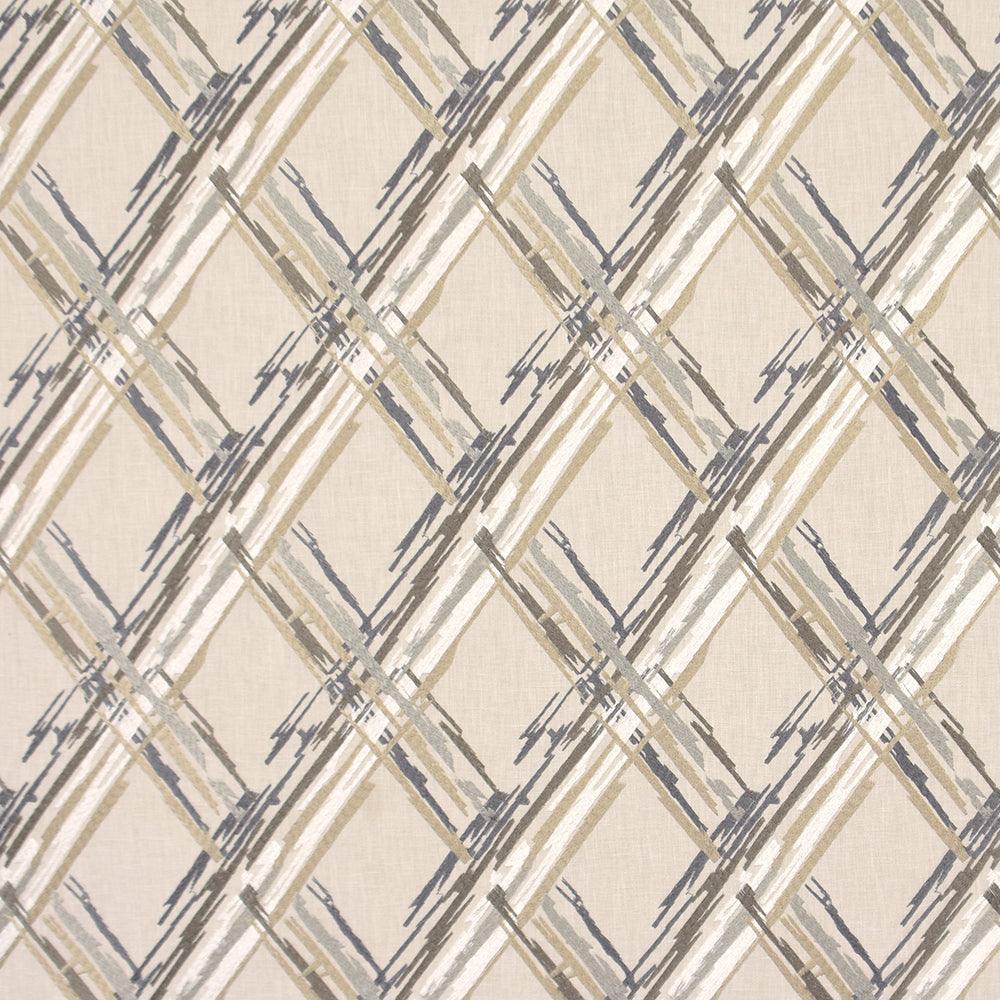 Carole Broken Diamonds Sandalwood Fabric | Atlanta Fabrics