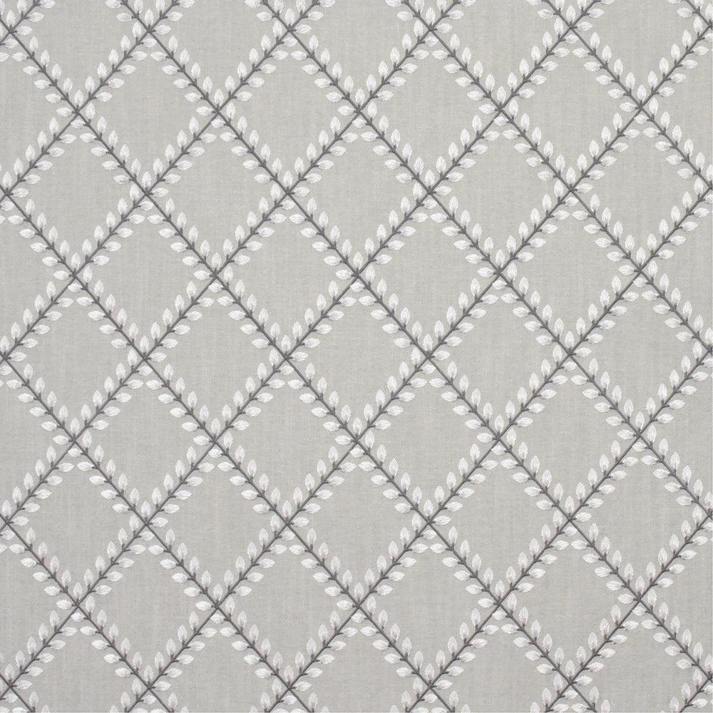 Carole Diamond Petals Smoke Fabric | Atlanta Fabrics