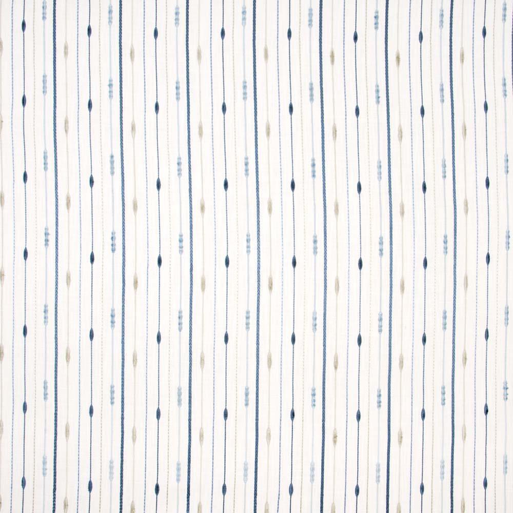 In A Row Bluejay - Atlanta Fabrics