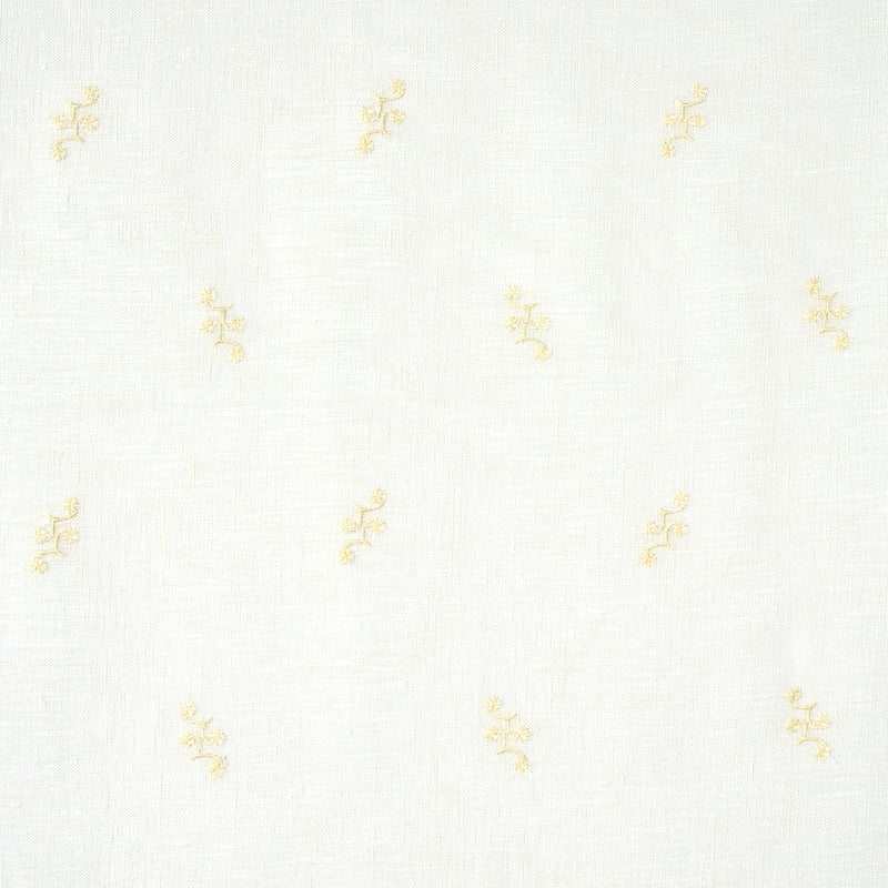 Schumacher VALE EMBROIDERED SHEER IVORY  | Atlanta Fabrics