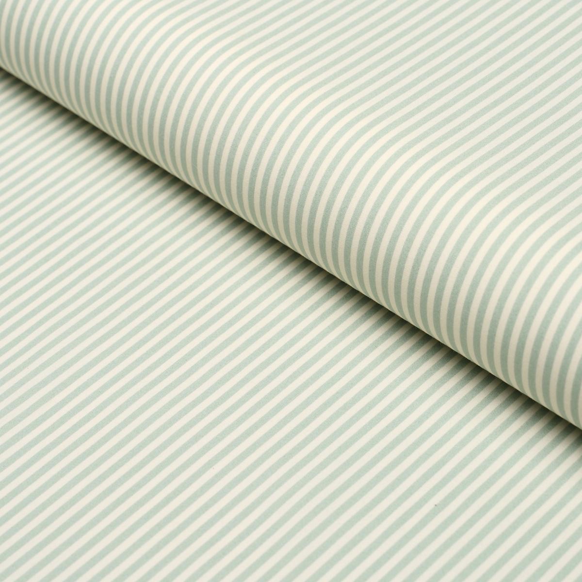 NEWPORT POPLIN STRIPE AQUA