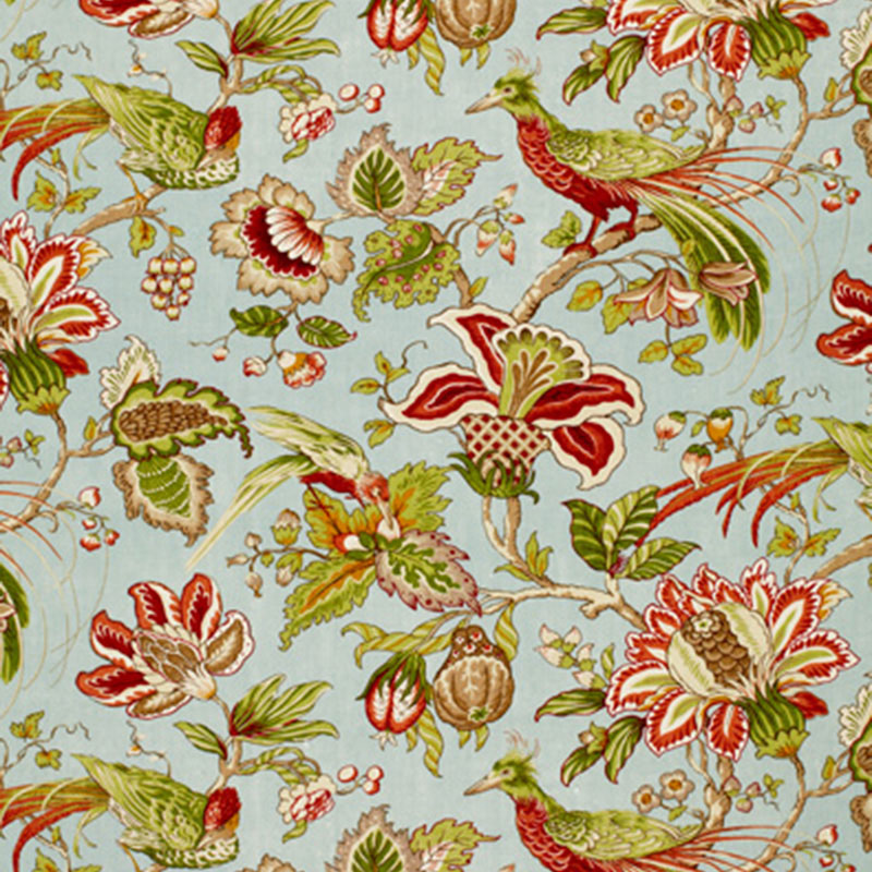 Schumacher SANDRINGHAM ROBIN'S EGG  | Atlanta Fabrics