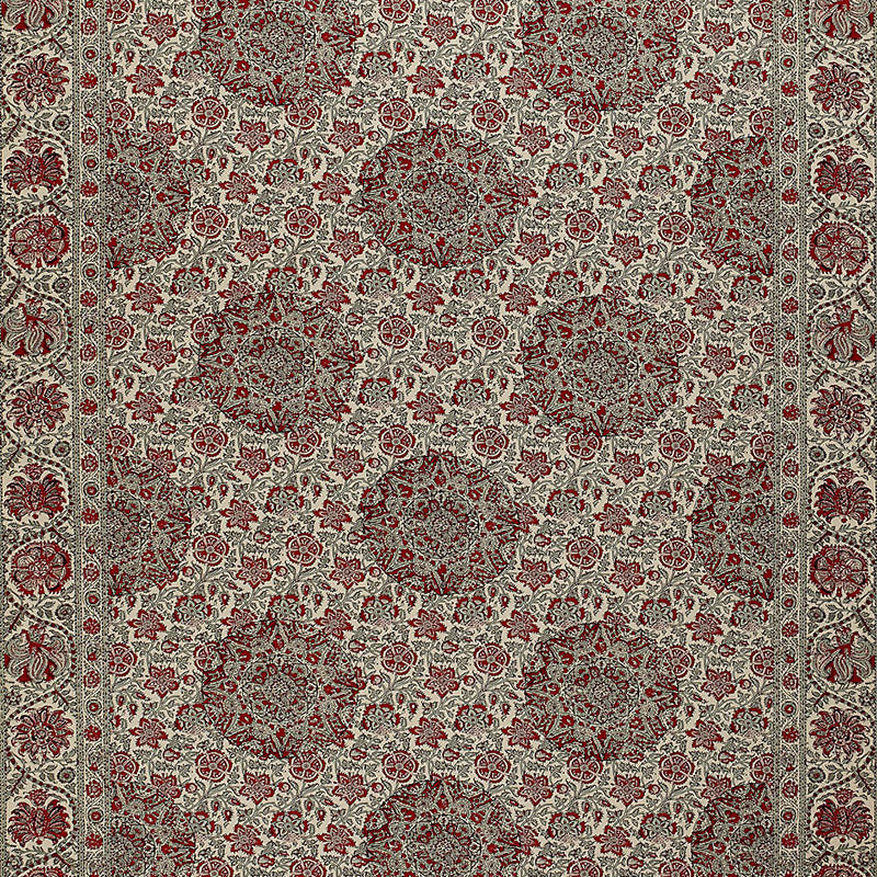 Schumacher KAYA MEDALLION DOCUMENT Fabric | Atlanta Fabrics