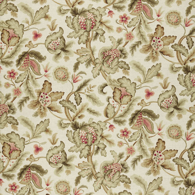 Schumacher SHELTON TREE BISQUE Fabric | Atlanta Fabrics