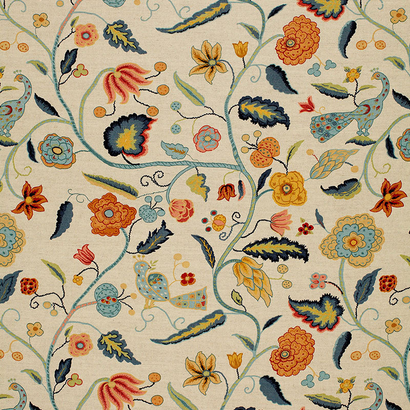 APSLEY VINE APRICOT & TEAL