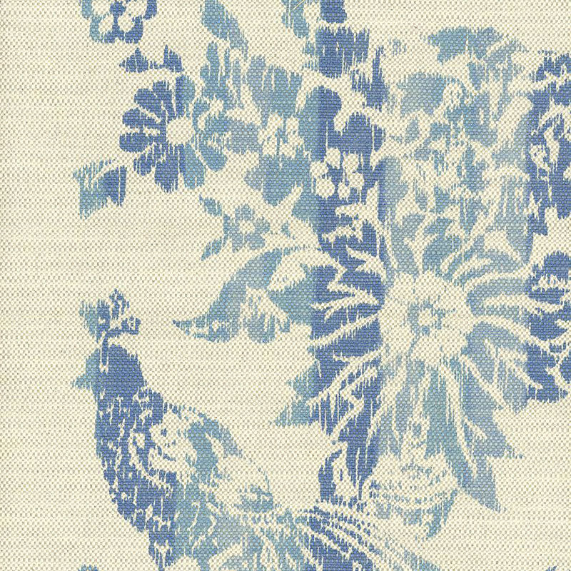 Schumacher COOPER HOUSE IKAT INDIGO Fabric | Atlanta Fabrics