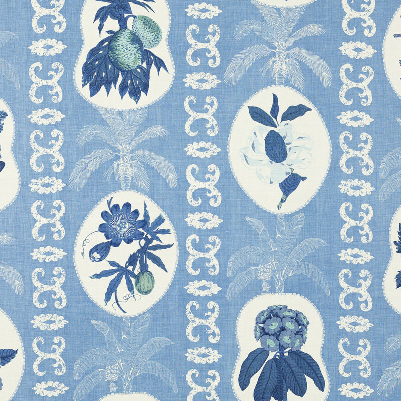 Schumacher MARTINIQUE DELFT Fabric | Atlanta Fabrics