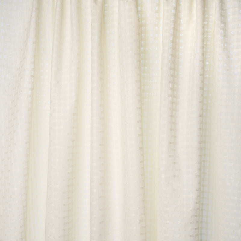 Schumacher BOREALIS CHECK SHEER CHAMPAGNE Fabric | Atlanta Fabrics