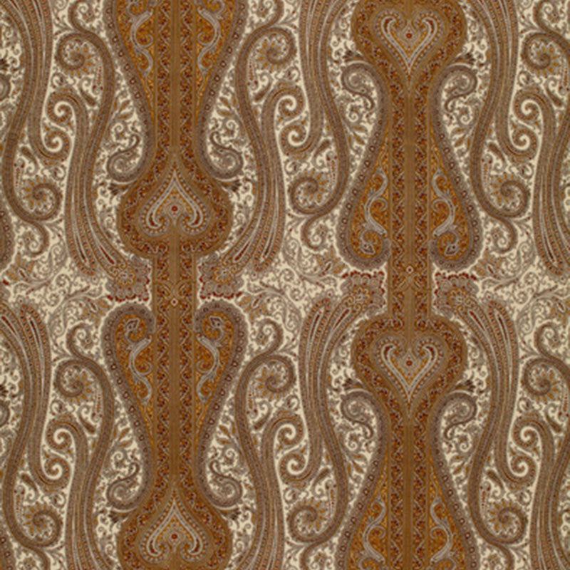 Schumacher CHAVANT PAISLEY CARAMEL Fabric | Atlanta Fabrics