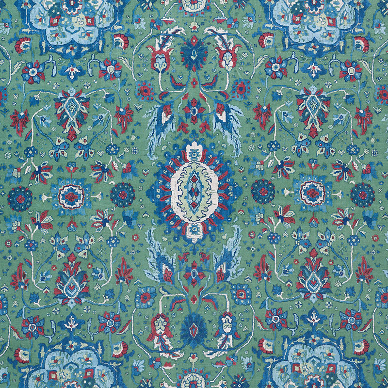 Schumacher JAHANARA CARPET JADE FABRIC | Atlanta Fabrics