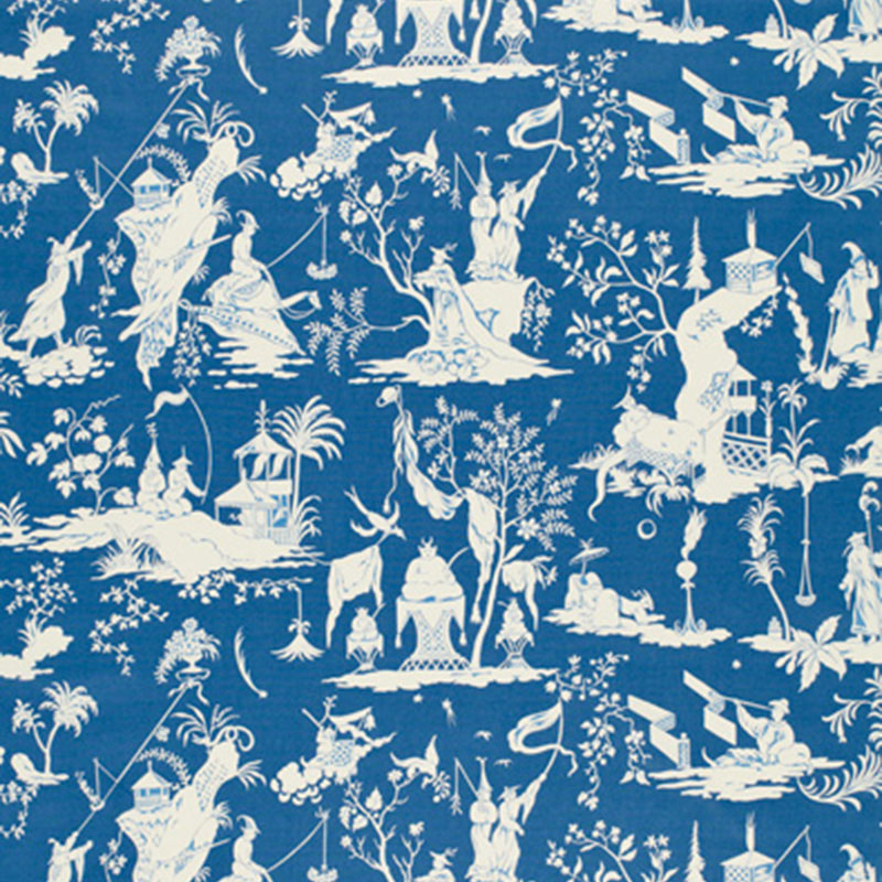 Schumacher STARRY NIGHT CHINA BLUE Fabric | Atlanta Fabrics