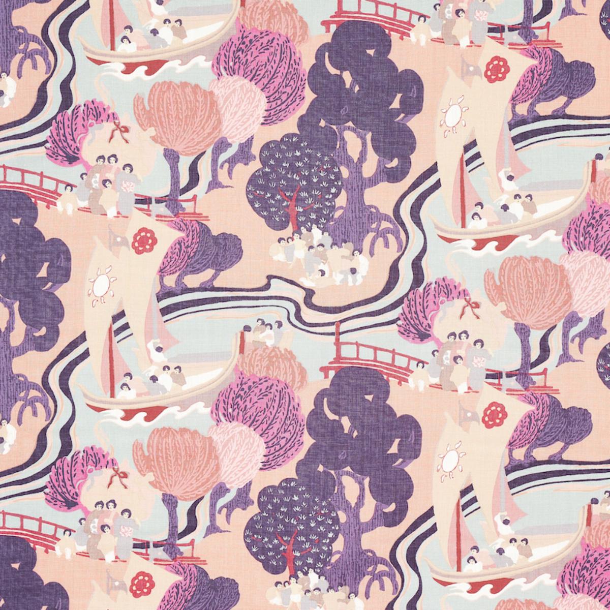 Schumacher PEARL RIVER BLUSH Fabric | Atlanta Fabrics