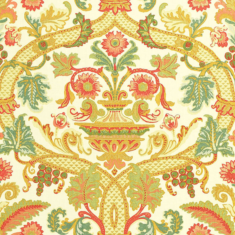 Schumacher FONTENAY VASE IVORY Fabric | Atlanta Fabrics