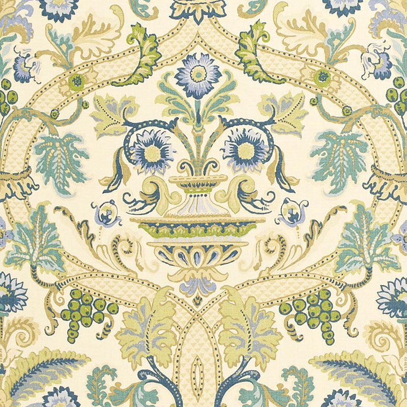 Schumacher FONTENAY VASE PORCELAIN BLUE Fabric | Atlanta Fabrics