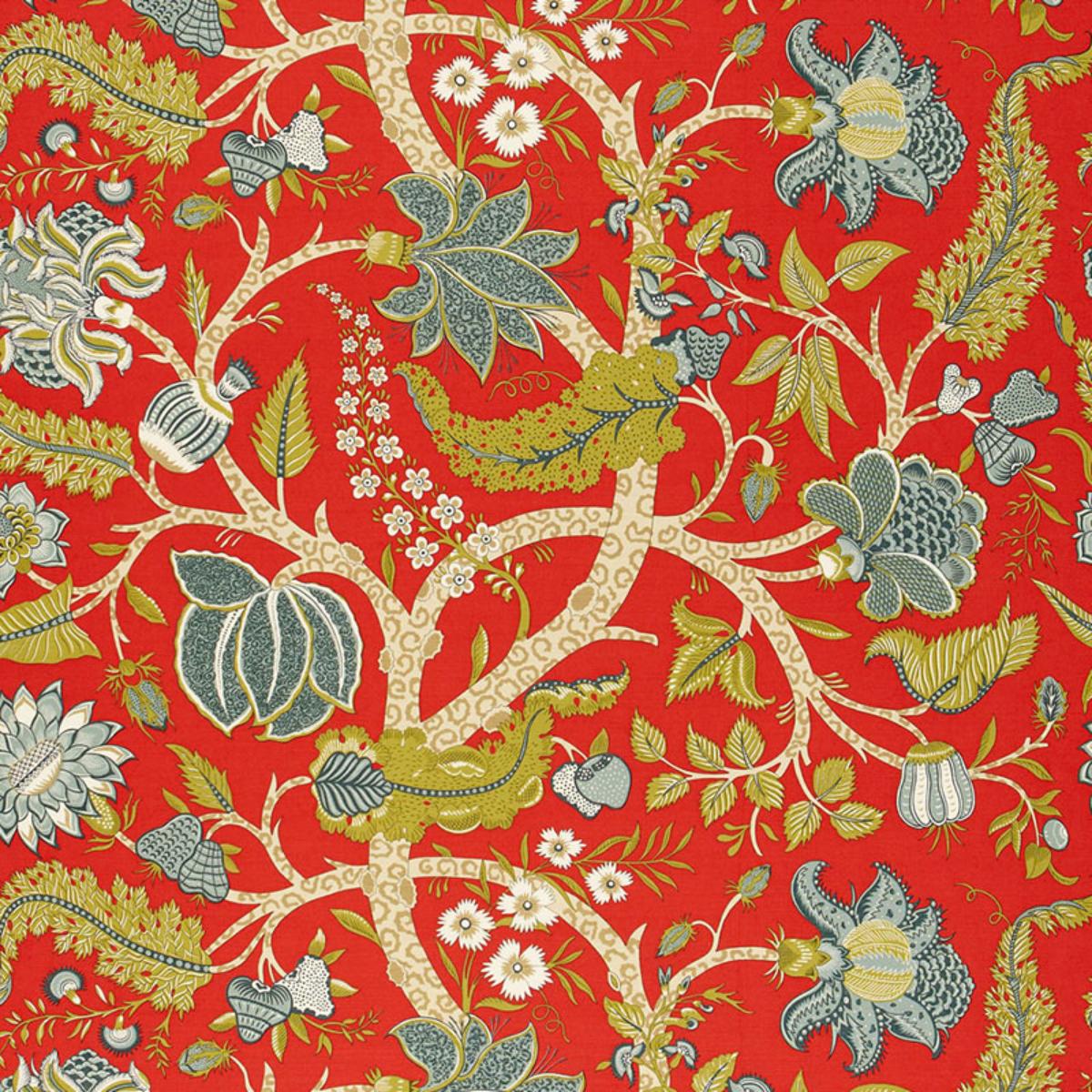 SCHUMACHER JAIPUR TREE POPPY FABRIC | Atlanta Fabrics