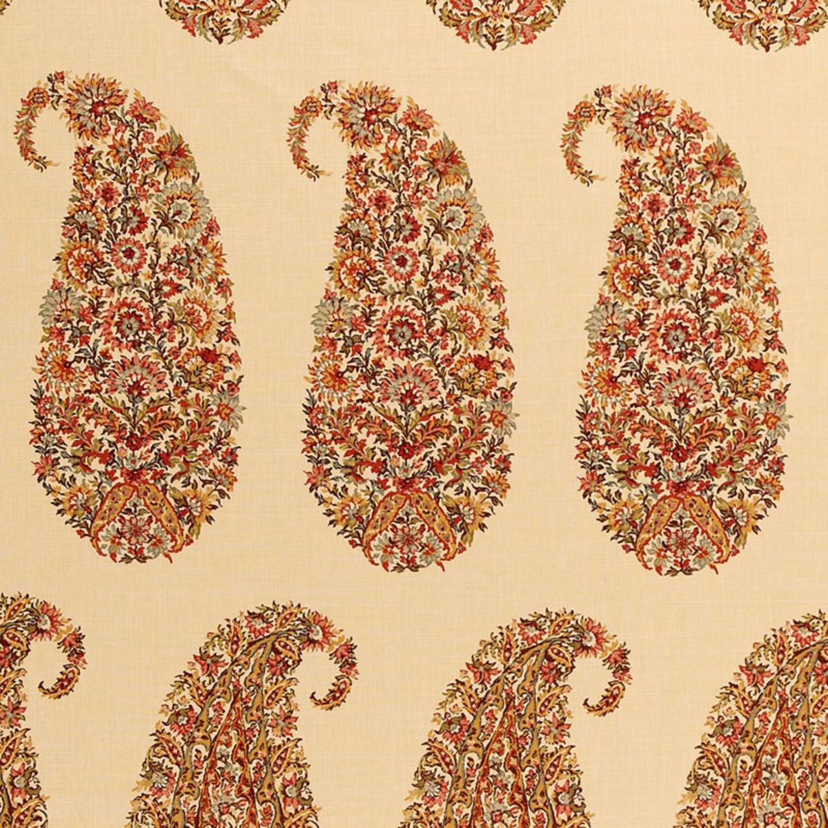 Schumacher SHIRALA PAISLEY SPICE Fabric | Atlanta Fabrics